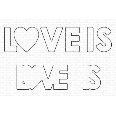 My Favorite Things Die-Namics - Love Is Love Shadows
